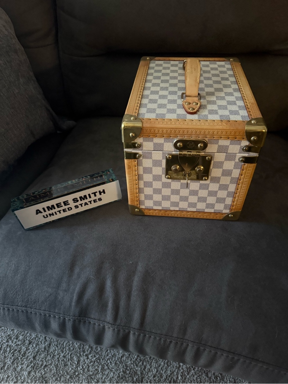 Louis Vuitton Damier Azur Makeup Trunk